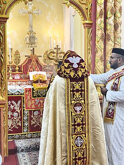 Liturgical vestments of Metropolitan Bishop and Deacon