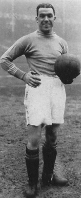 Dean at Goodison Park while playing for Everton