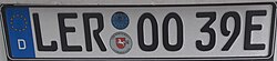 Plate for Plug-in electric vehicle