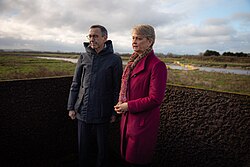 Cooper with French Interior Minister Bruno Retailleau in February 2025.