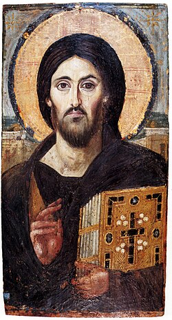 Christ Pantocrator, sixth century, Saint Catherine's Monastery, Sinai; the oldest known icon of Christ, in one of the oldest monasteries in the world