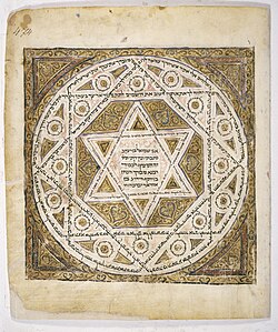The Star of David featured in the oldest complete copy of the Masoretic Text, the Leningrad Codex, dated 1008.