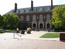 The Main Library building on the main campus of the University of Illinois.