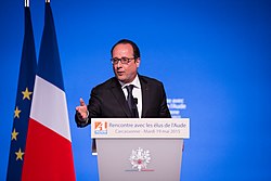 Hollande during a meeting in Carcassonne in May 2015