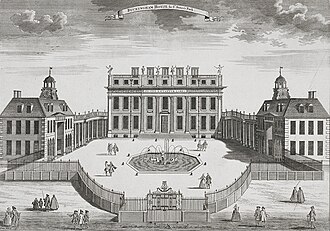 Engraving of Buckingham House, c. 1725[8]
