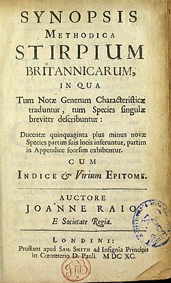 Synopsis methodica stirpium britannicarum, 1690
