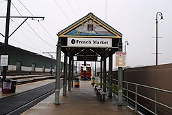 Typical station design on the Riverfront line