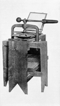 The first printing press in the Pacific Northwest was first used at the Whitman mission, initially to print religious texts and legal documents.[4]