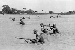 National Revolutionary Army soldiers during the 1938 Yellow River flood