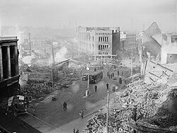 Coventry city centre after the massive air raid of 14/15 November 1940
