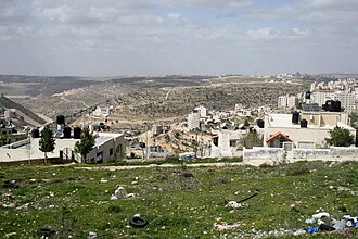 View of the Judaean Mountains from Ramallah