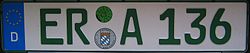Plate for tax-exempt vehicles