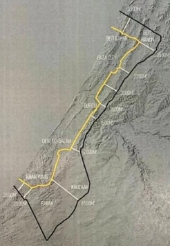 Gaza Strip territorial control since 10 October 2025
