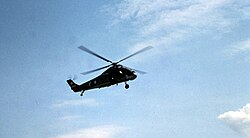 Westland Wessex, a helicopter type flown by Pulford in the late 1970s