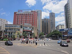 Tall buildings in Panzhou, Guizhou, China, 21 June 2019.