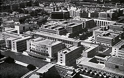 The new campus of Rome University, built in 1935 by Marcello Piacentini, in a 1938 picture