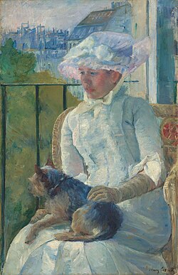 Mary Cassatt – Young Girl at a Window (1885), oil on canvas, National Gallery of Art Washington