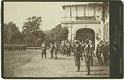 Alexander III, Franz Joseph and Wilhelm I in Skierniewice in 1884.