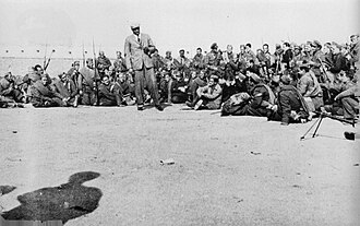 Robeson sings for soldiers of the Abraham Lincoln Brigade at Teruel, January 1938