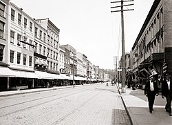 State Street in Ithaca, c. 1901