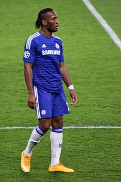 Sponsored by Nike and sporting their Nike Mercurial Vapor boots, Drogba teamed up with Nike and U2 frontman Bono to support an AIDS charity.