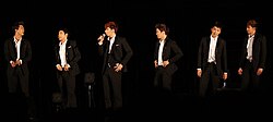 2PM performing at the Jingu Gaien Fireworks Festival in Tokyo, August 2011