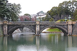 The Tokyo Imperial Palace, the official residence of the emperor of Japan.
