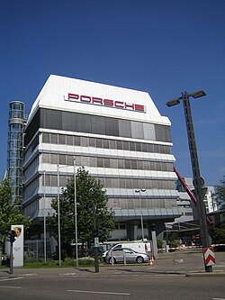 Headquarters of Porsche in Stuttgart