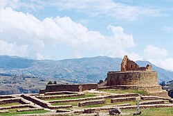 Ruins of Ingapirca, was an outpost and supplier for the Incan troops, and also was a coricancha, a place of worship to the Sun (Inti), the main god.
