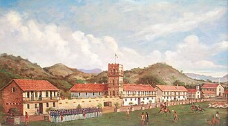 General Mariano G. Vallejo reviewing his troops in the Sonoma Plaza, 1846
