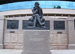 Statue of Robert Burns in Canberra, Australia