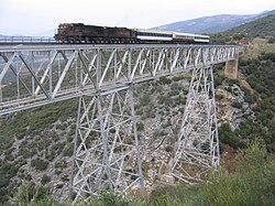 Railway passes varied landscapes: bridge between the Turkish/Syrian border station Meydan Ekbez and the junction Mouslemiye
