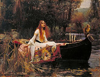 John William Waterhouse's The Lady of Shalott, 1888 (Tate Gallery, London, England)