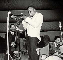Davis performing in Antibes, France, in July 1963