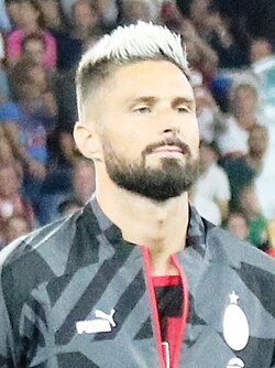 Giroud with Milan in September 2022