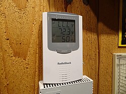 Hygrostat set to 50% relative humidity