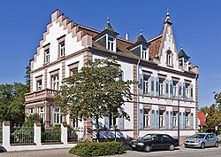 Last home of Carl and Bertha Benz, now the location of the Gottlieb Daimler and Carl Benz Foundation in Ladenburg, in Baden-Württemberg