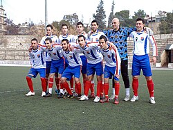 The football team of al-Yarmouk (Homenetmen)