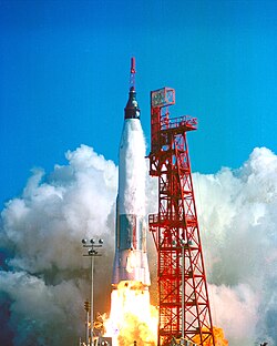 Launch of Friendship 7, NASA's first crewed orbital flight, February 20, 1962