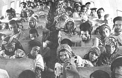 Yemenite Jews on their way to Israel during Operation Magic Carpet
