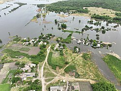 Flood in Kherson Oblast on 10 June 2023 caused by the destruction of the Kakhovka Dam 4 days earlier