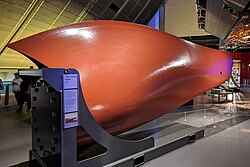 Turbine blade from SR2000 in the Science Museum, London
