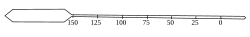 Anders Celsius's original thermometer used a reversed scale, with 100 as the freezing point and 0 as the boiling point of water.