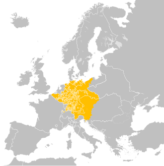The Holy Roman Empire before the Napoleonic Wars, 1789