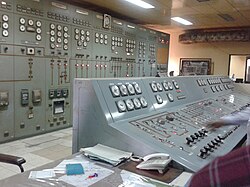 Control room of a power plant