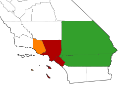 The Los Angeles–Long Beach, CA Combined Statistical Area as defined by the U.S. Office of Management and Budget. Los Angeles–Long Beach–Anaheim, CA MSA Riverside–San Bernardino–Ontario, CA MSA Oxnard–Thousand Oaks–Ventura, CA MSA