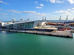 Royal caribbean Terminal A at PortMiami in March 2024