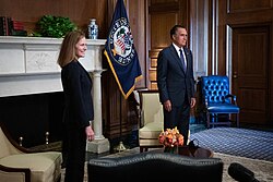 Romney said he would support President Donald Trump's Supreme Court nominee Amy Coney Barrett.