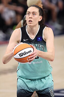 Breanna Stewart, a two-time MVP and three-time champion with the Seattle Storm and New York Liberty