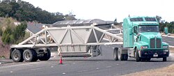 A bottom dump trailer